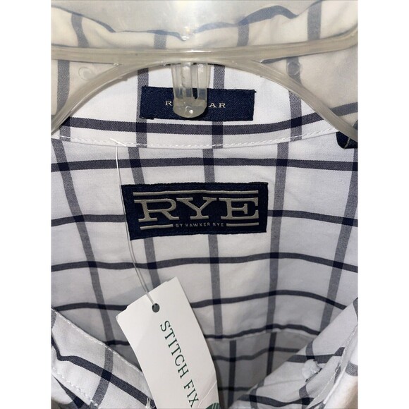 Hawker Rye Men’s Dress Shirt Size XL White Striped Western Rodeo Cowboy NWT - Picture 2 of 12